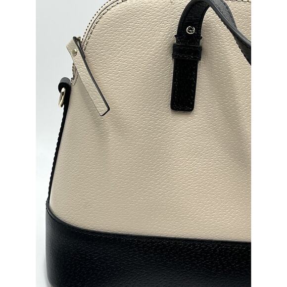 Kate Spade Grand‎ Street Rachelle Satchel Porcelain Black Leather Authenticated - Picture 2 of 16